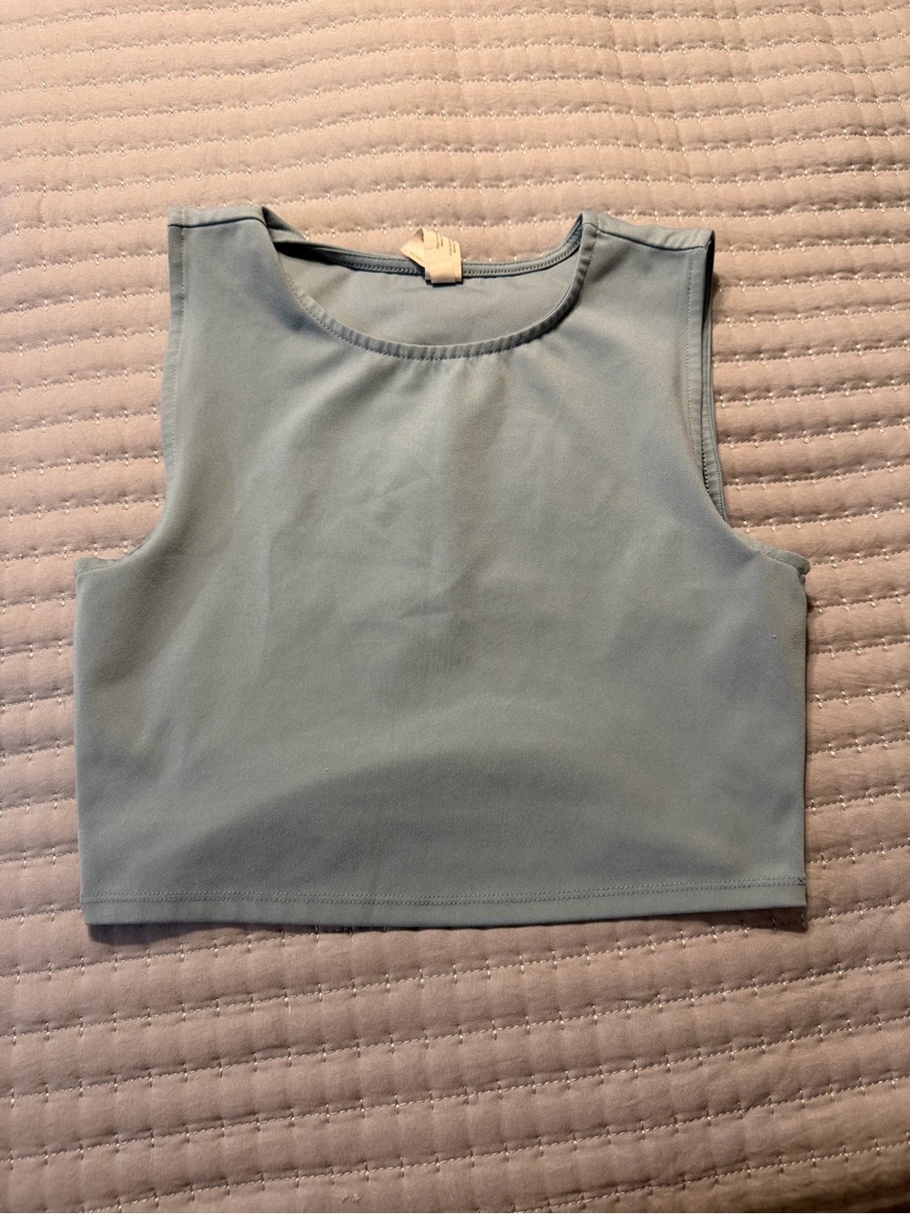 Yogalicious Sleeveless Crop Top - Light Blue - Picture 2 of 4